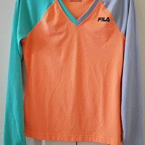 Fila active top, size Small, long sleeve